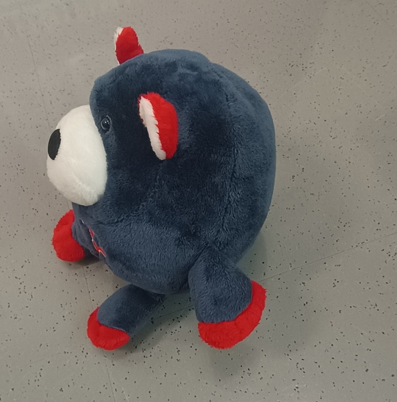 LUBIES BOSTON REDSOX AROUND Sitting  STUFF PLUSH WHITE ANIMAL 2009 6in - Picture 3 of 14